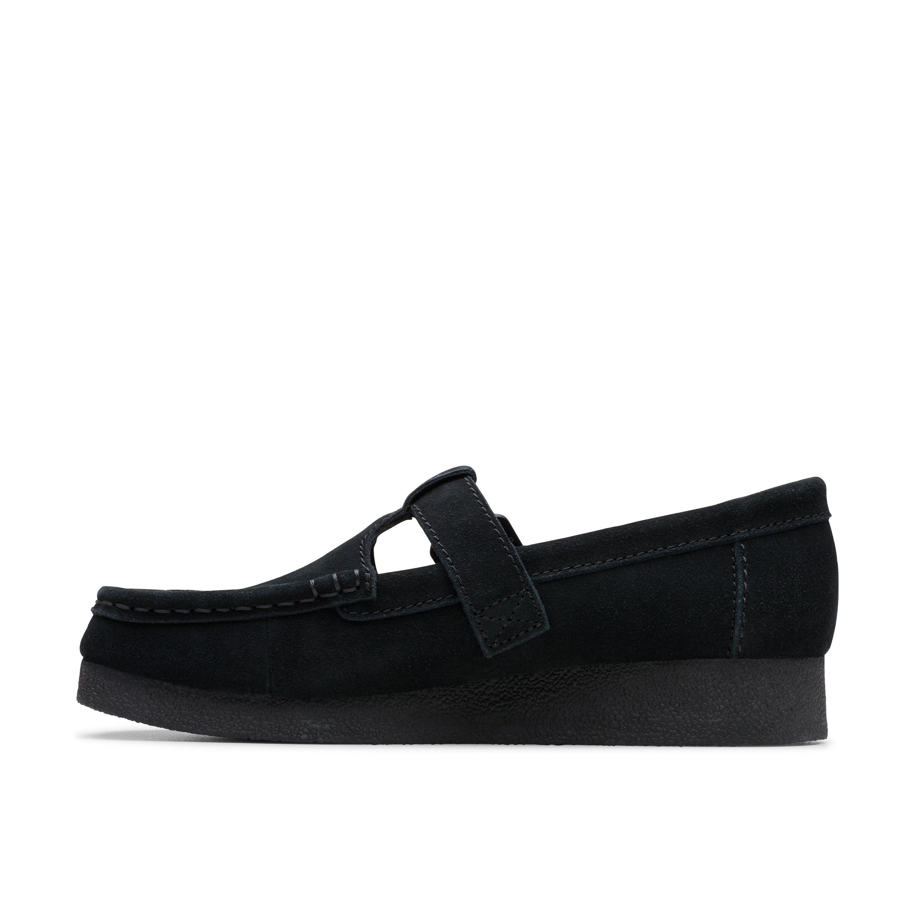 Clarks Women Black Wallabeeevobar Shoes