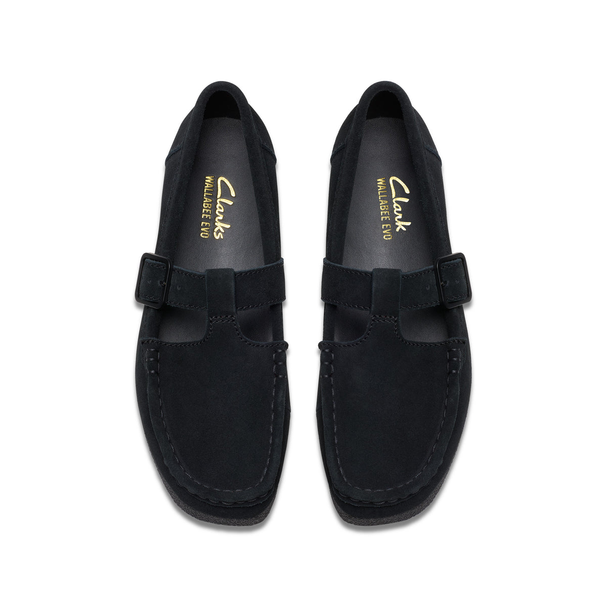Clarks Women Black Wallabeeevobar Shoes