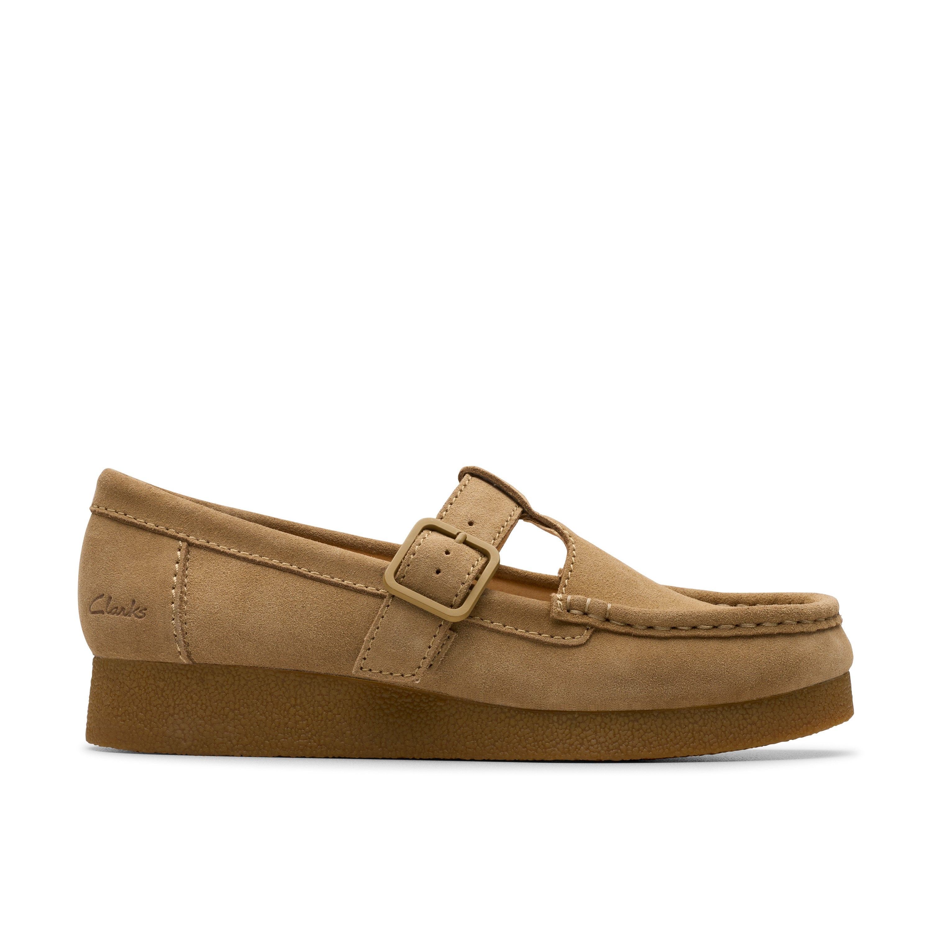 Clarks Women Dark Beige Wallabeeevobar Shoes