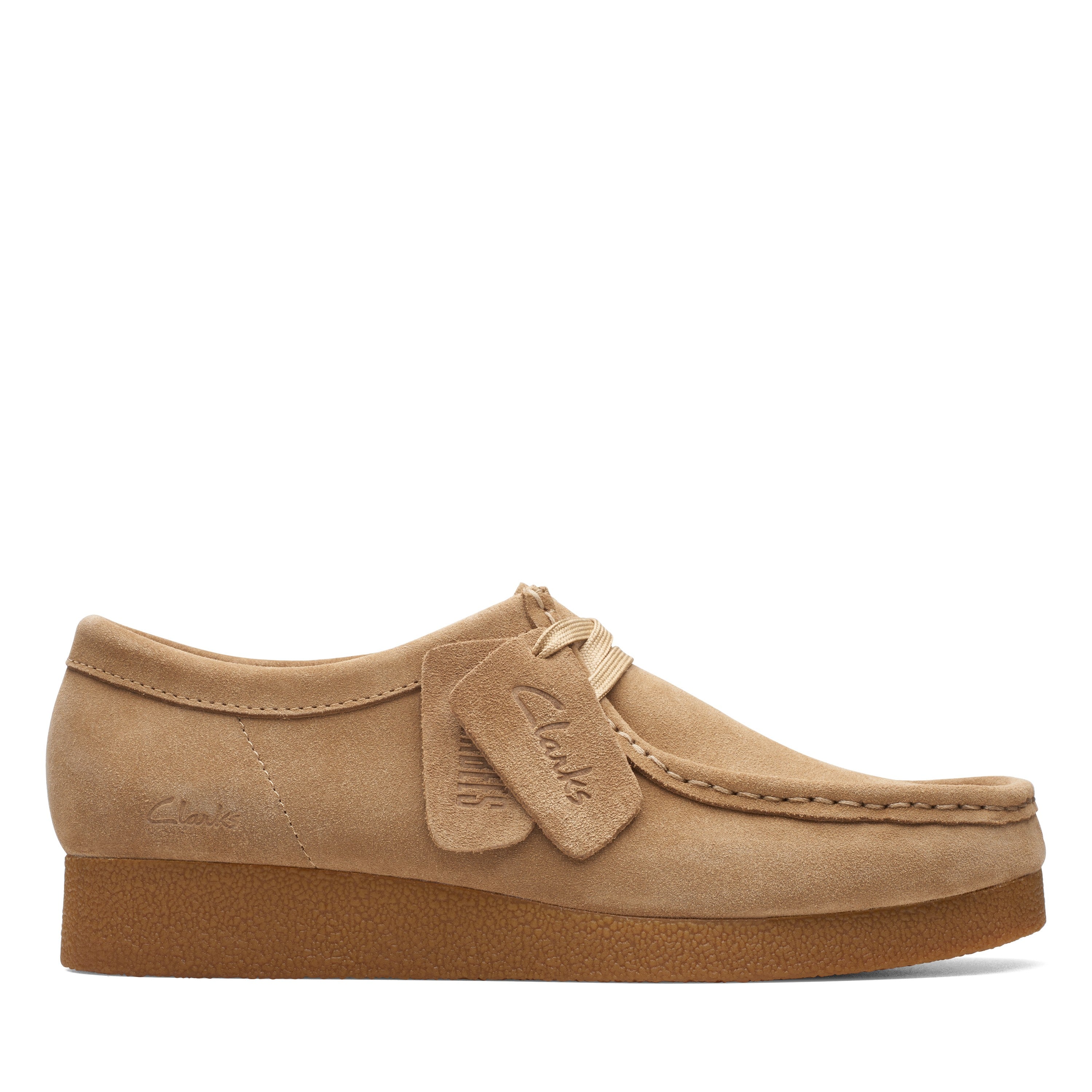 Clarks Women Dark Beige Wallabeeevosh Shoes