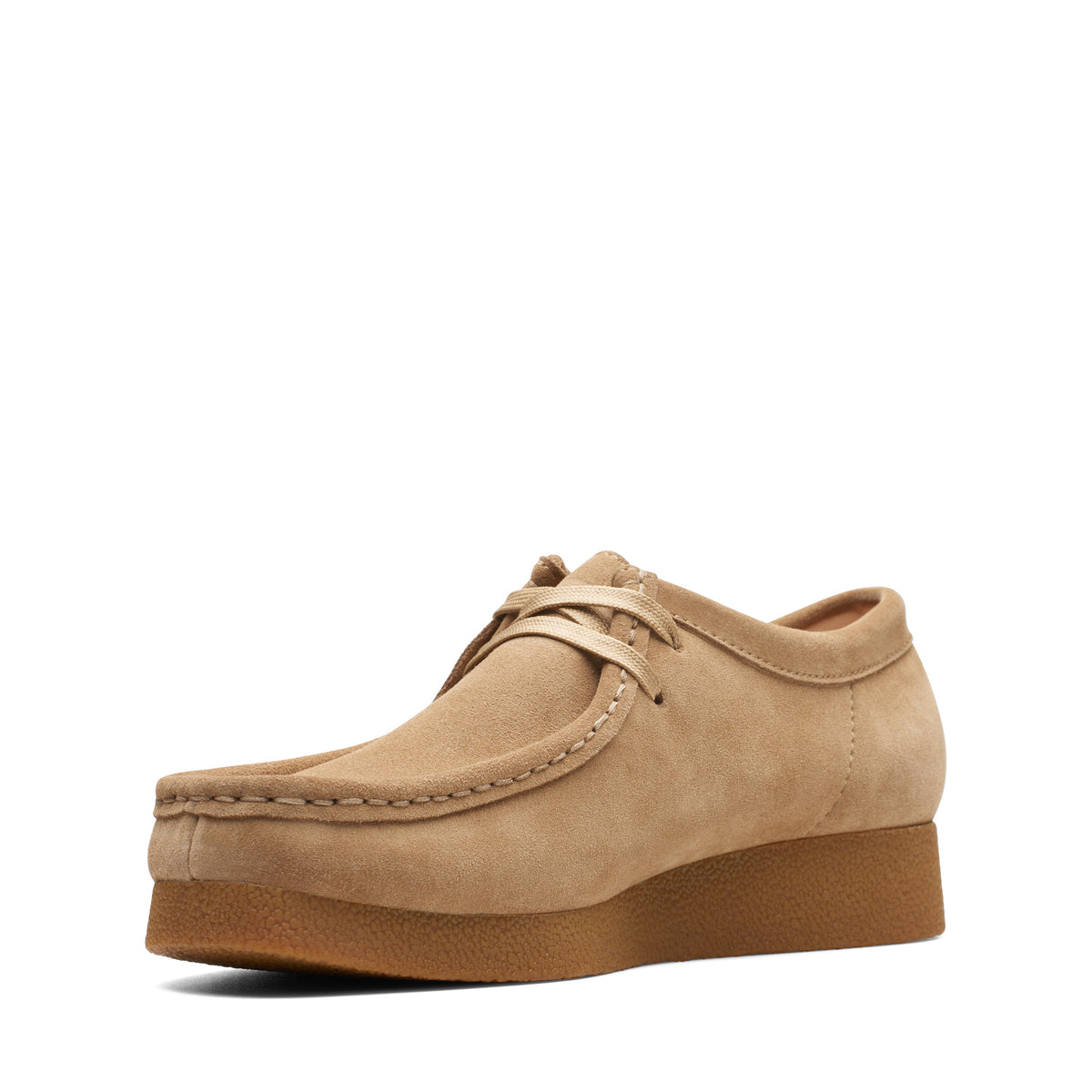 Clarks Women Dark Beige Wallabeeevosh Shoes