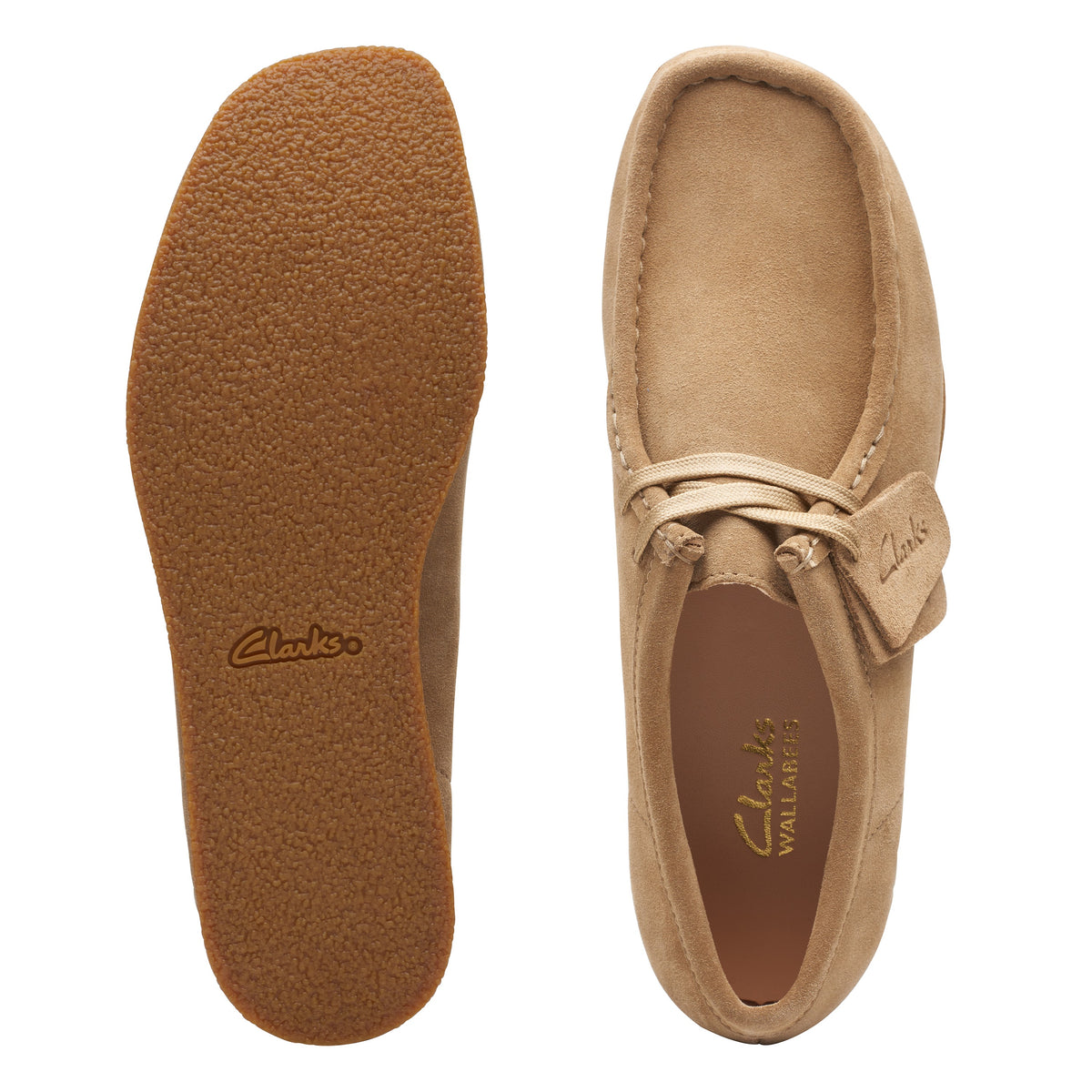 Clarks Women Dark Beige Wallabeeevosh Shoes