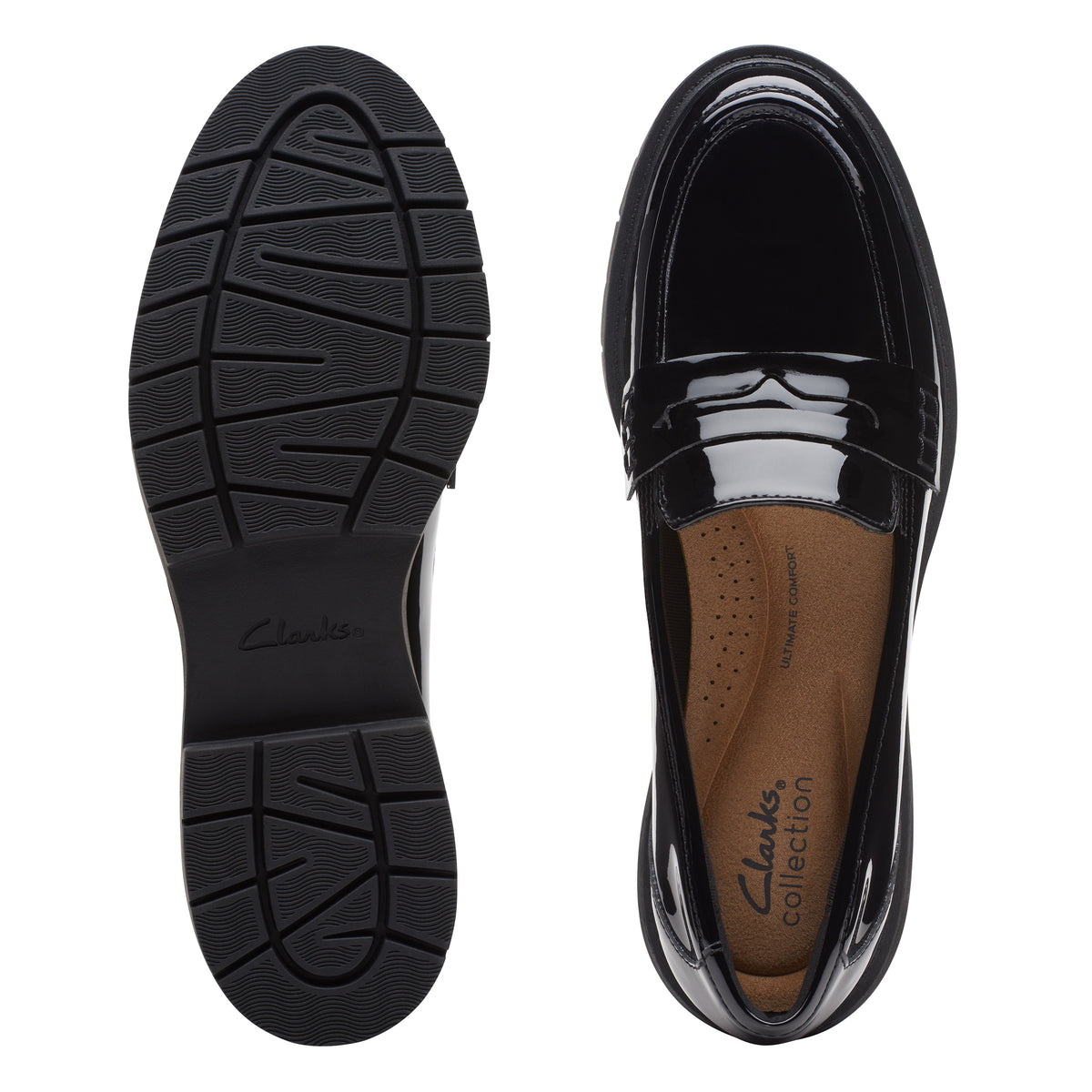 Clarks Women Black Pat Westlynn Ayla Shoes