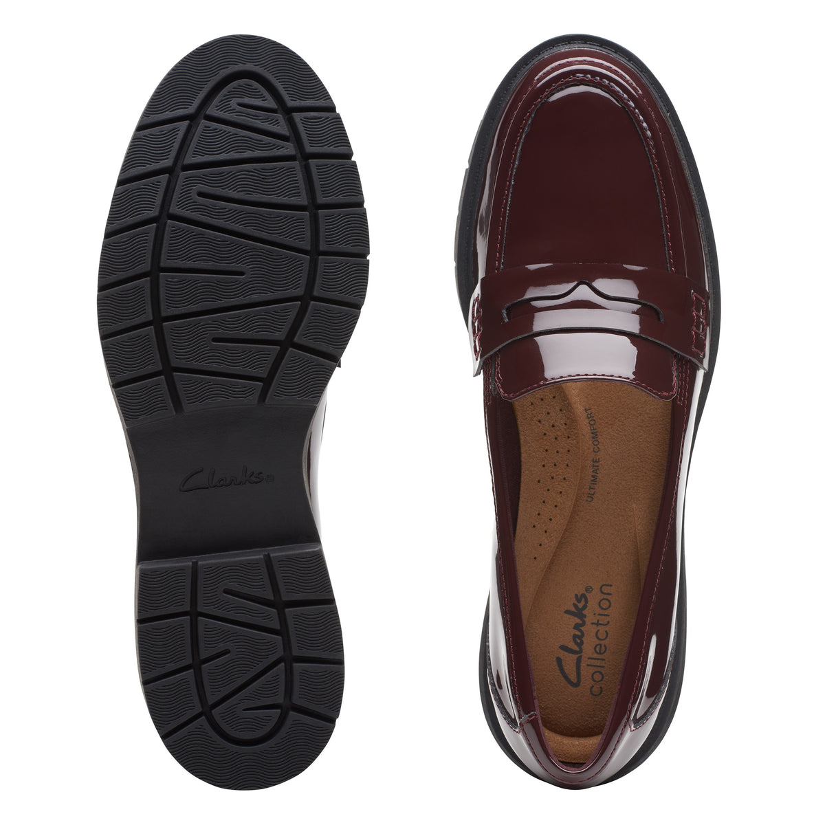 Clarks Women Burgundy Westlynn Ayla Shoes