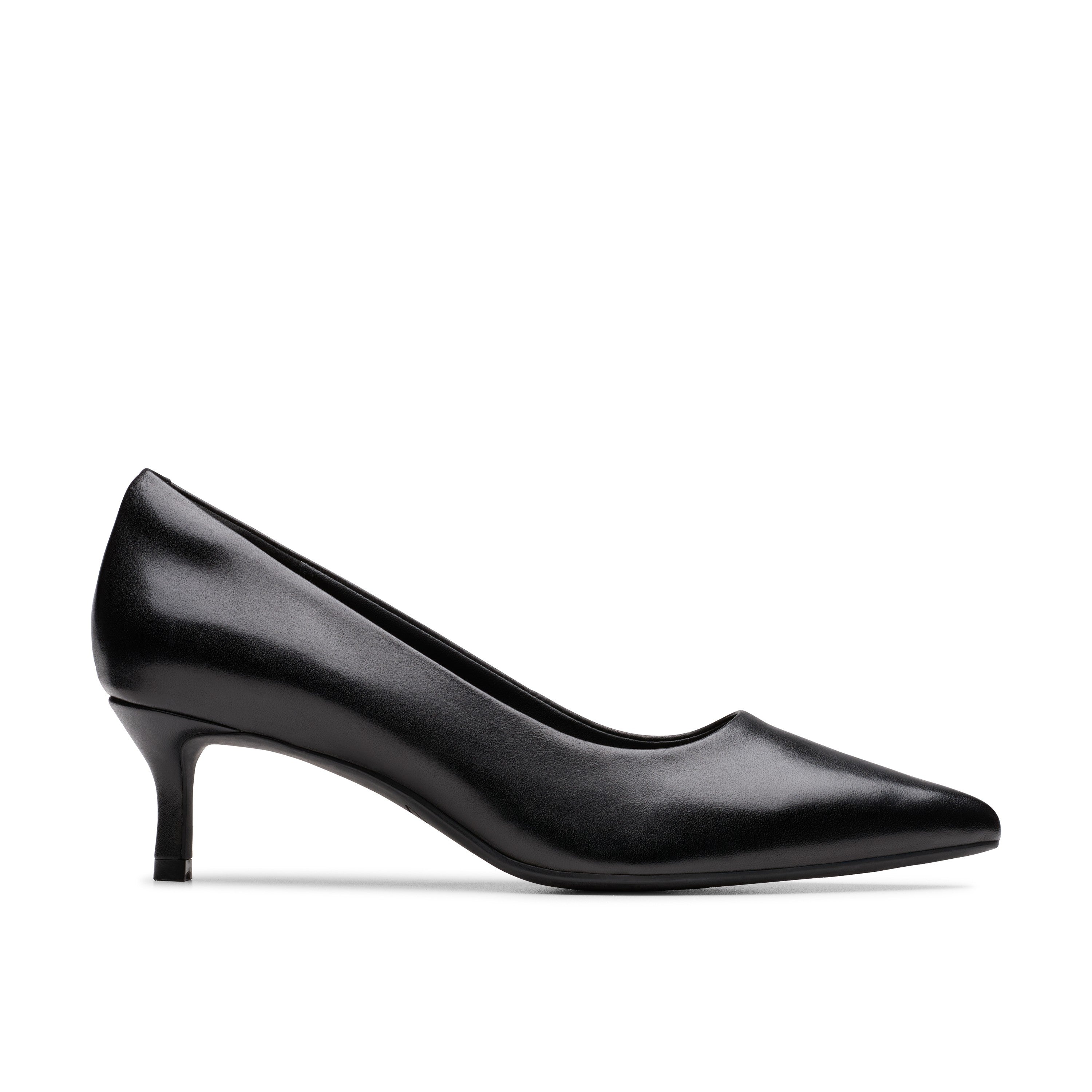 Clarks Women Black Zarey Court Shoes
