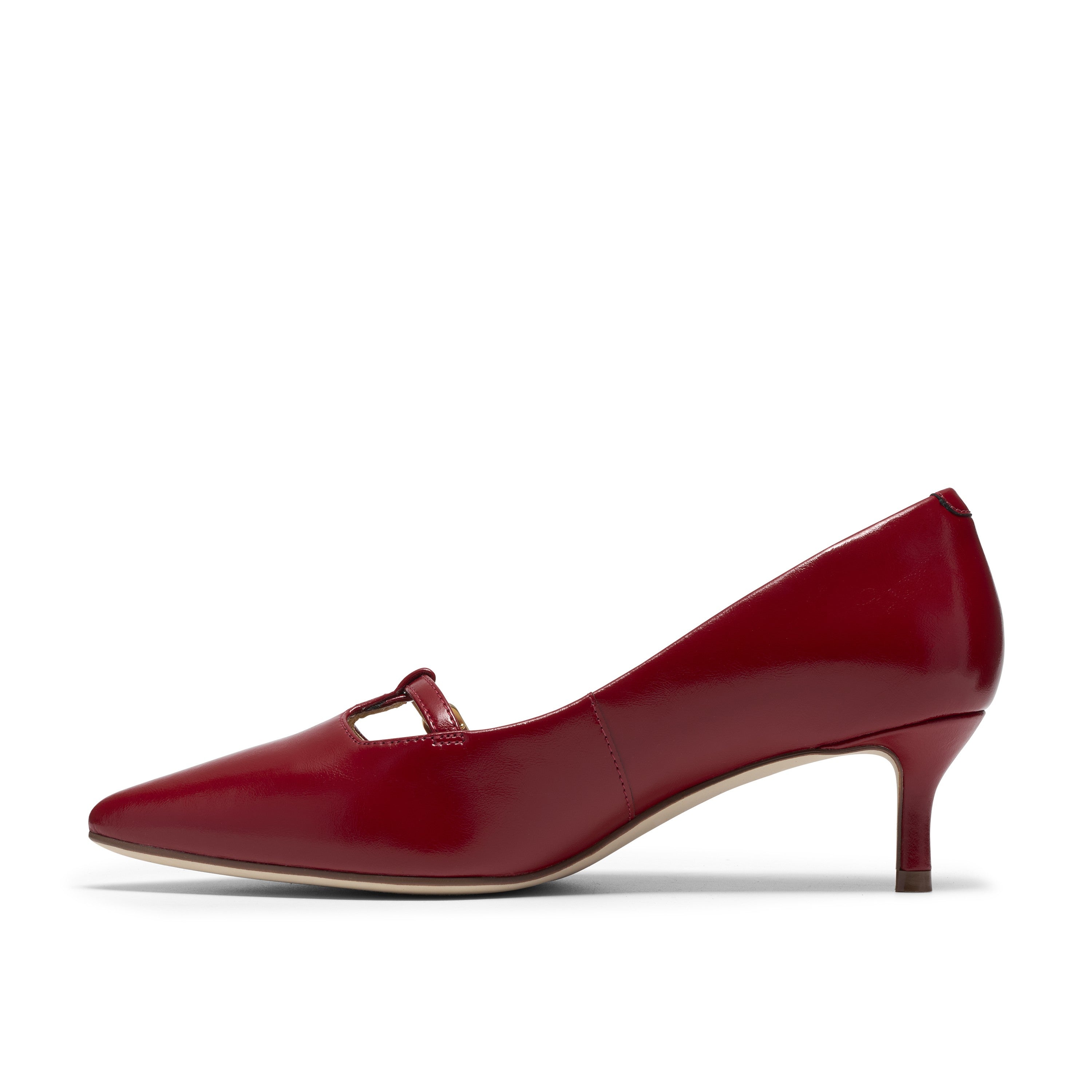 Clarks Women Red Zarey Jane Shoes