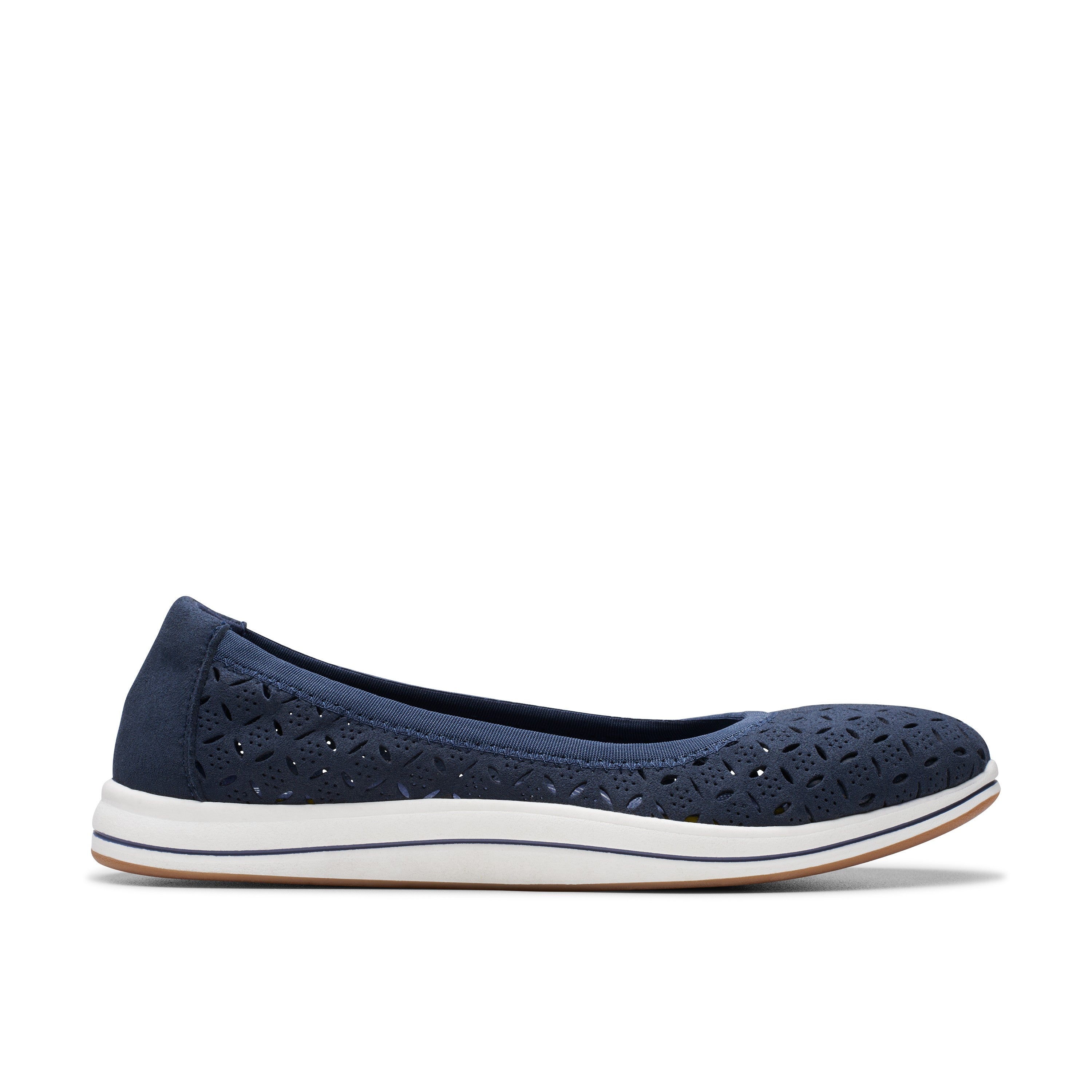 Clarks Women Blue-Navy Brinkley Roam Shoes