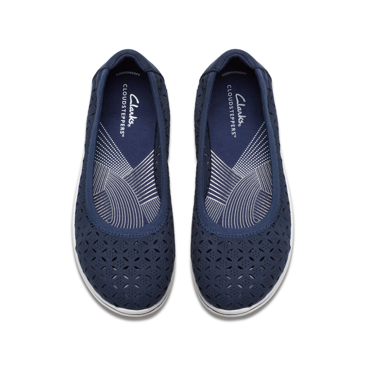 Clarks Women Blue-Navy Brinkley Roam Shoes
