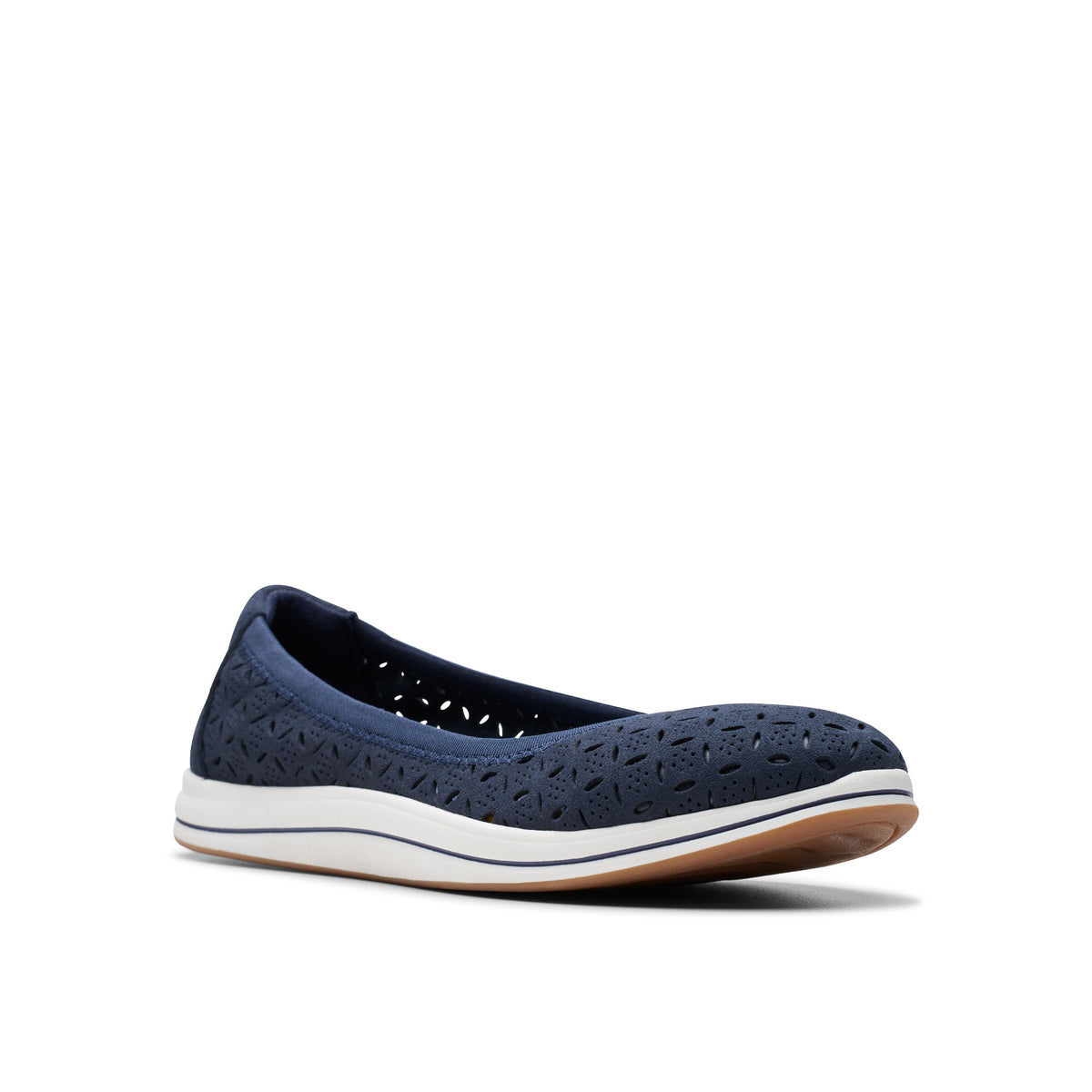 Clarks Women Blue-Navy Brinkley Roam Shoes
