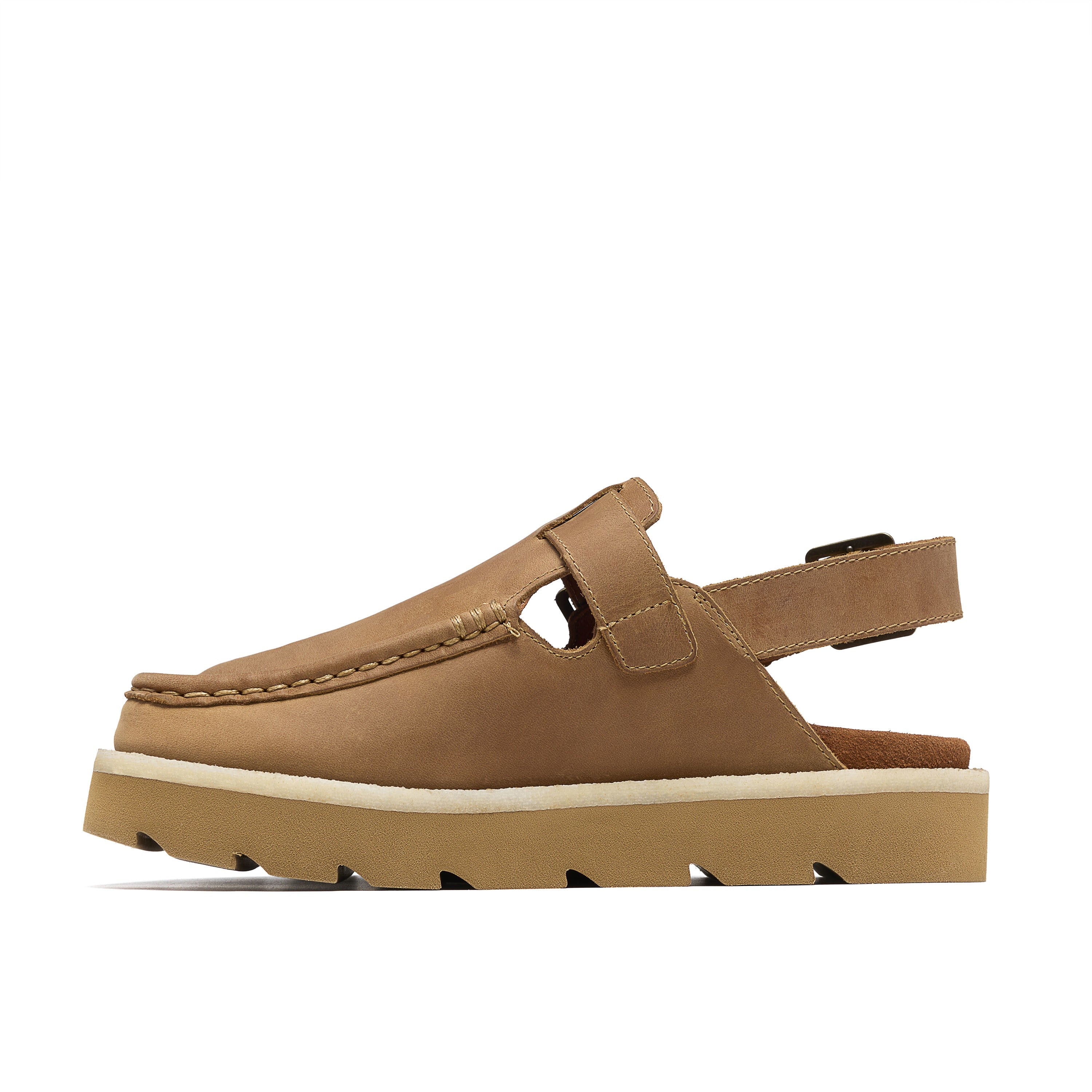 Clarks Women Tan Meare Easy Sandals