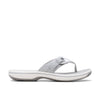 Clarks Women Brinkley Reyna White Flip Flop