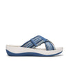 Clarks Women Arla Wave Blue Slide