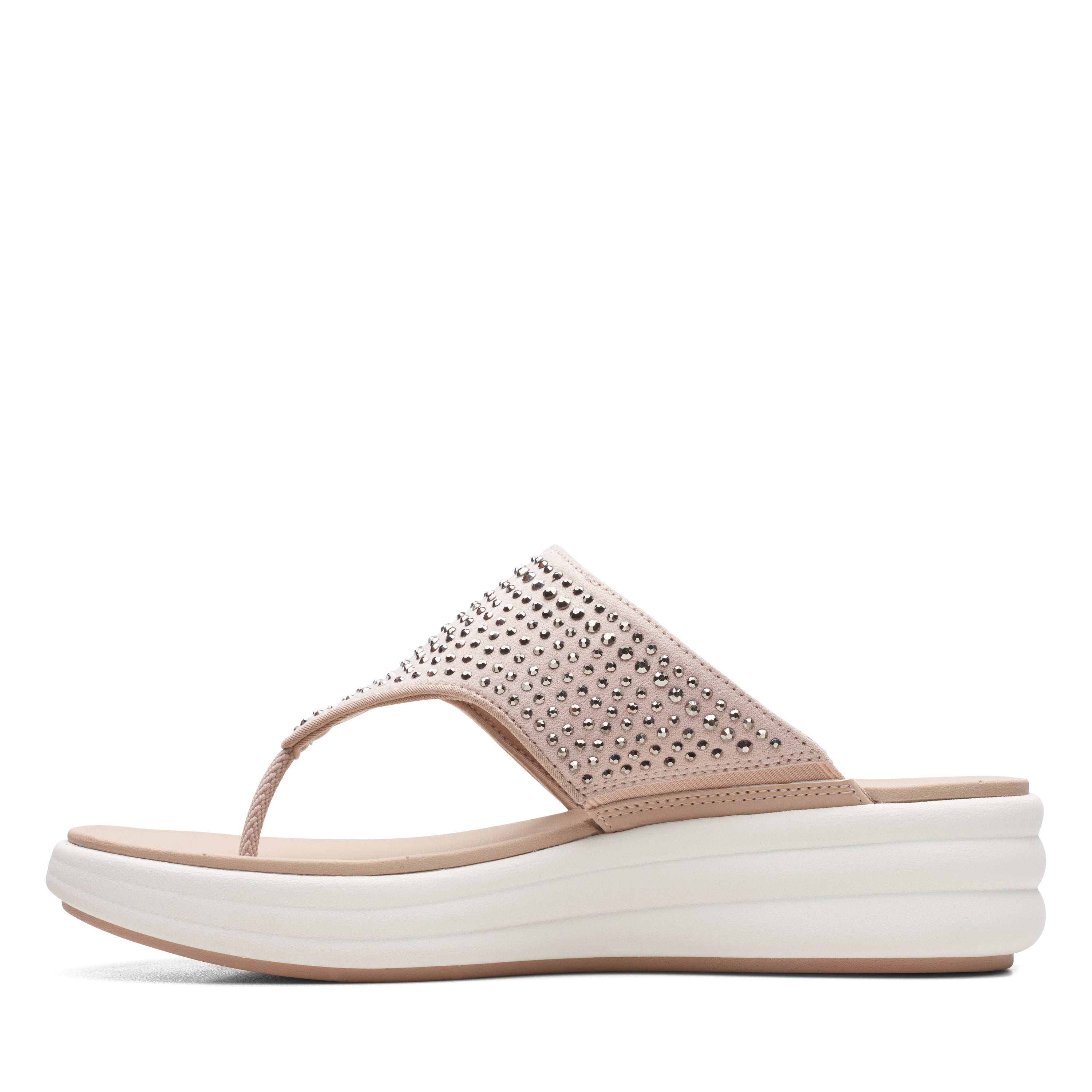 Clarks Women Drift Jaunt Light Pink Flip Flop