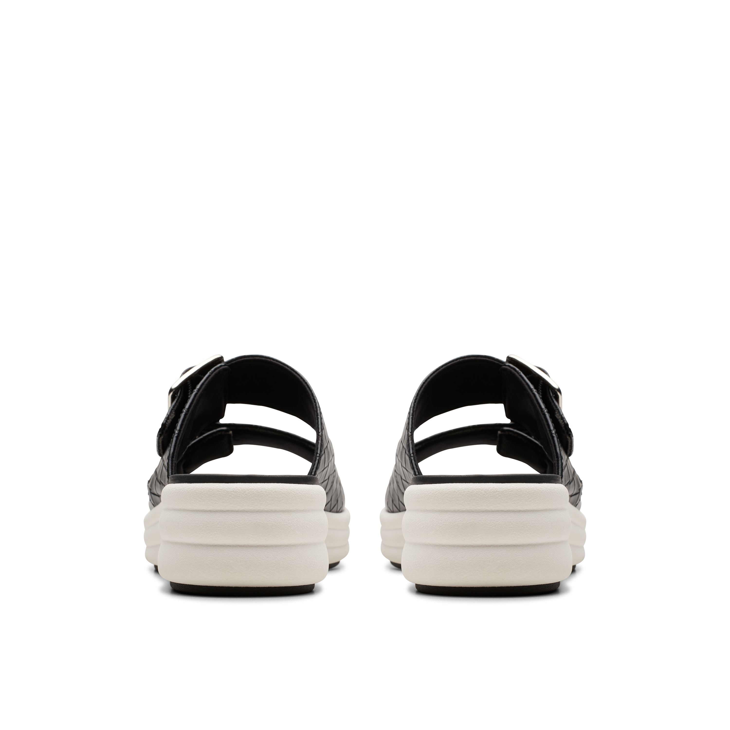 Clarks Women Drift Buckle Black Slide