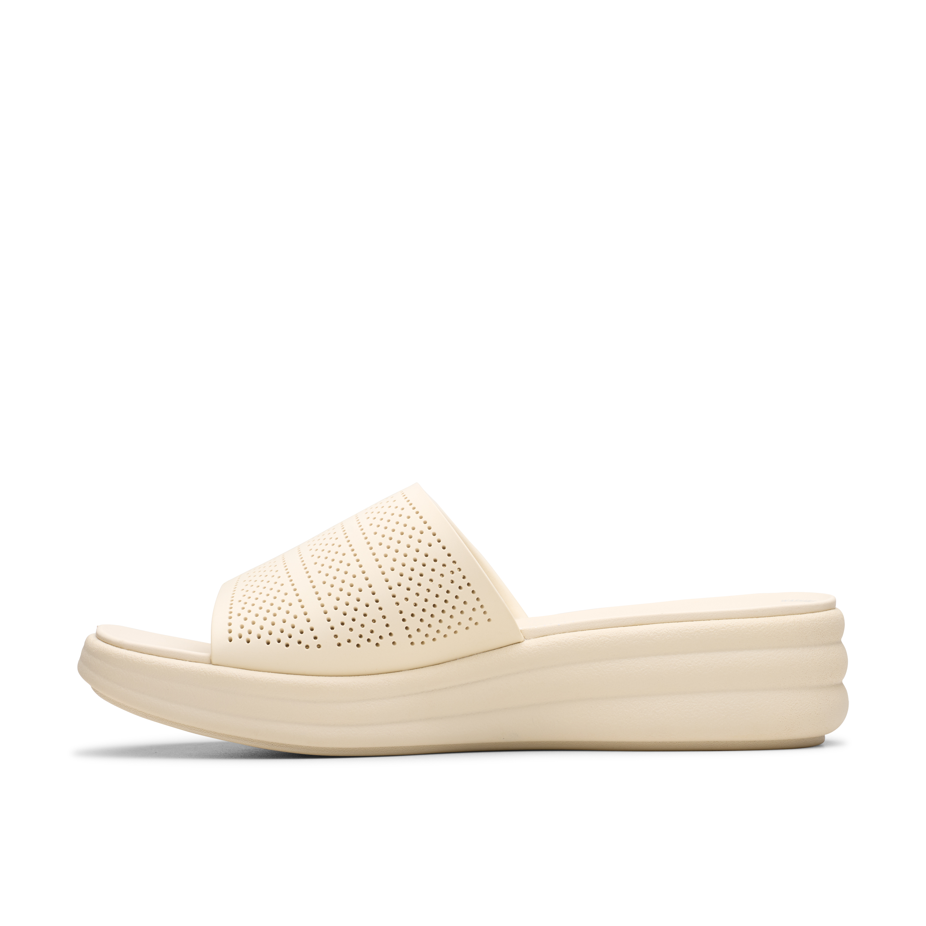 Clarks Women Drift Twist Off White Slide