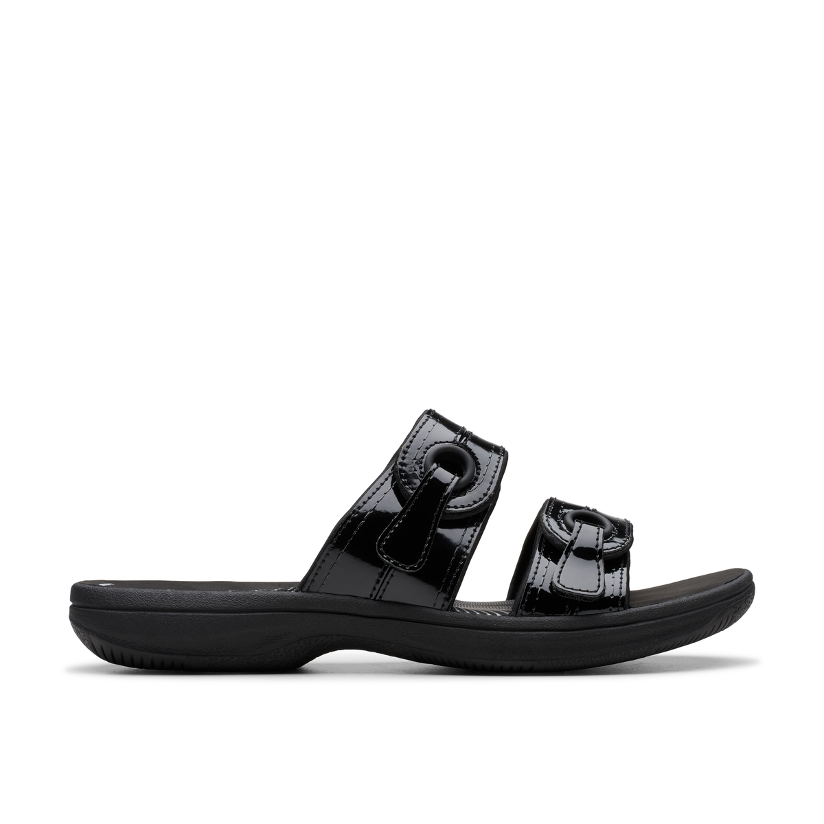 Clarks Women Brinkley Maye Black Slide - Black / 3