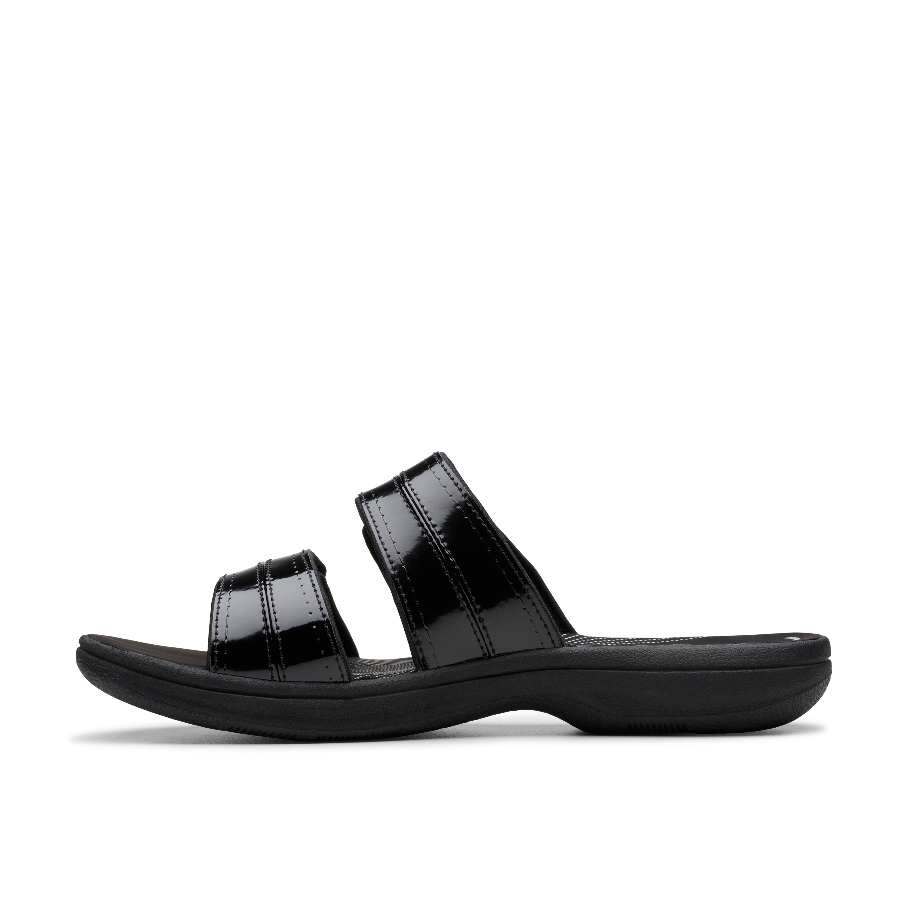 Clarks Women Brinkley Maye Black Slide