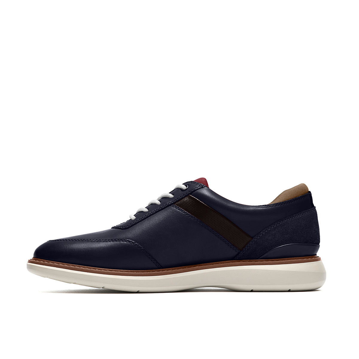 Clarks Men Blue-Navy Brantin Style Shoes