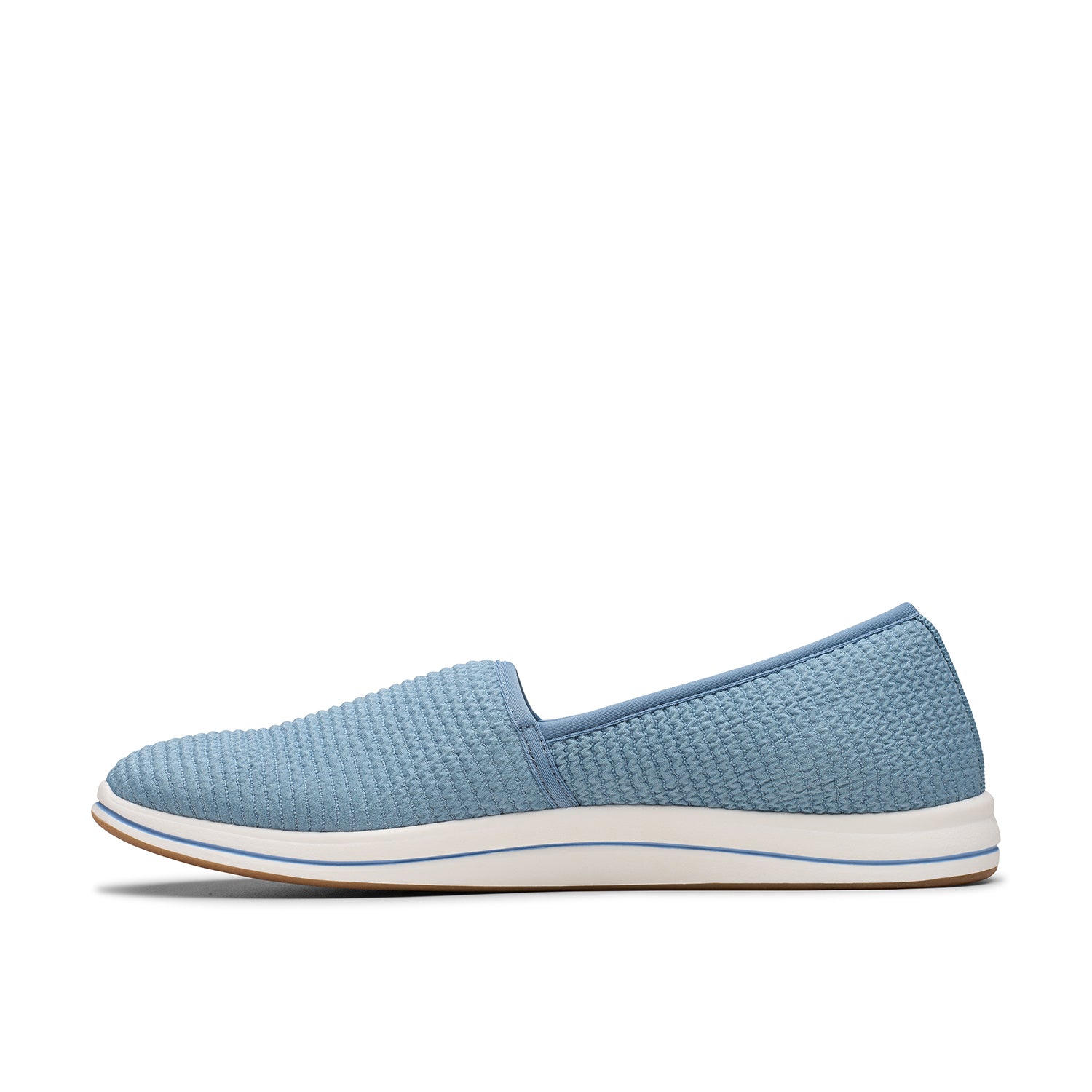 Clarks Women Brinkleystretch Light Blue Slip-On