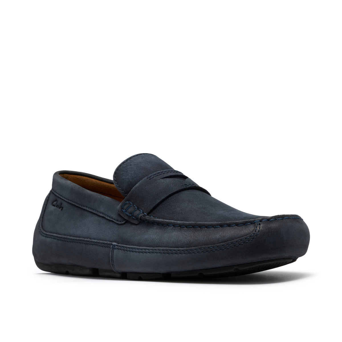 Clarks Men Blue-Navy Markman Way Shoes