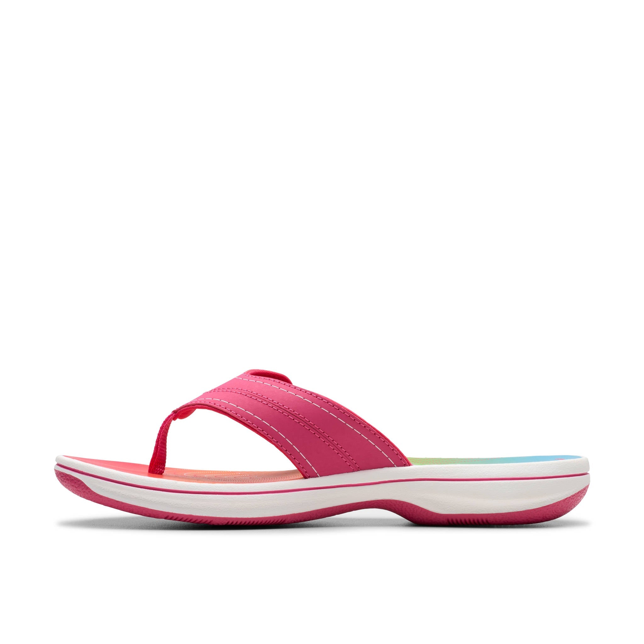 Clarks Women Brinkley Reyna Pink Flip Flop