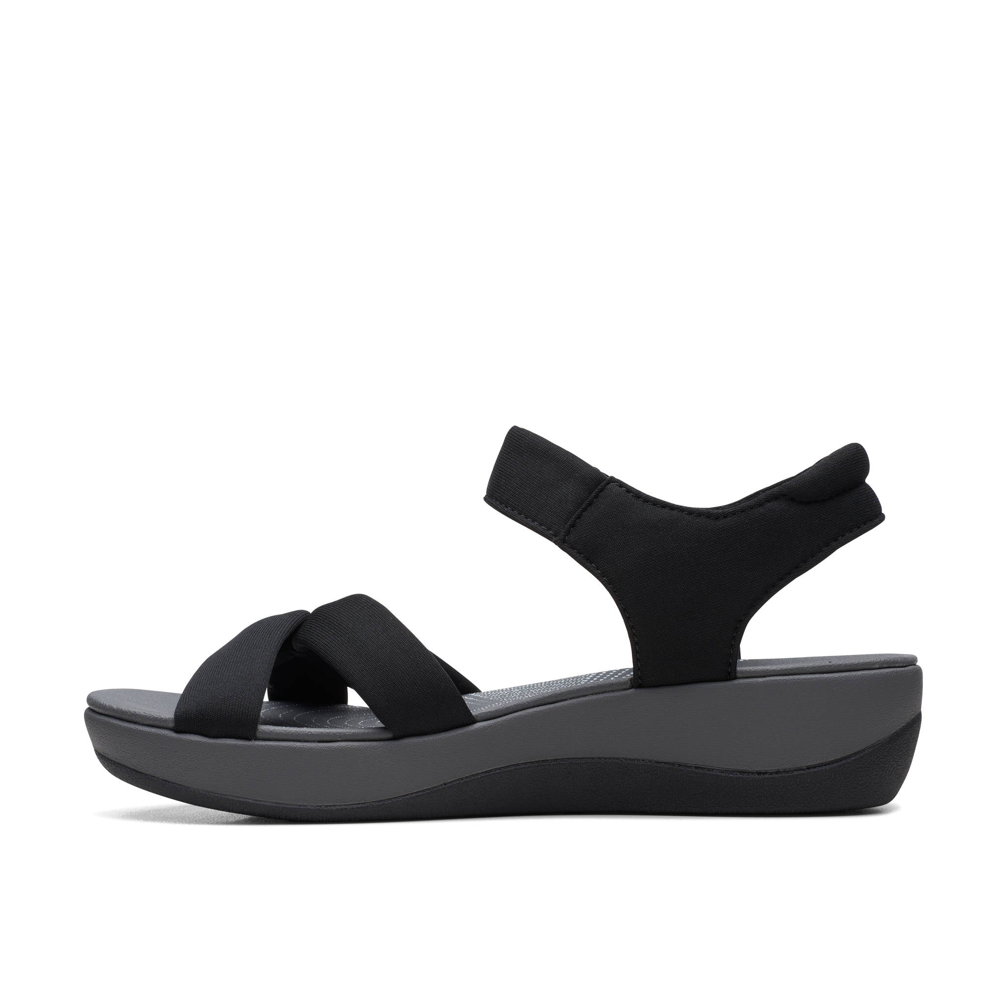 Clarks Women Arla Shore Black Sandal
