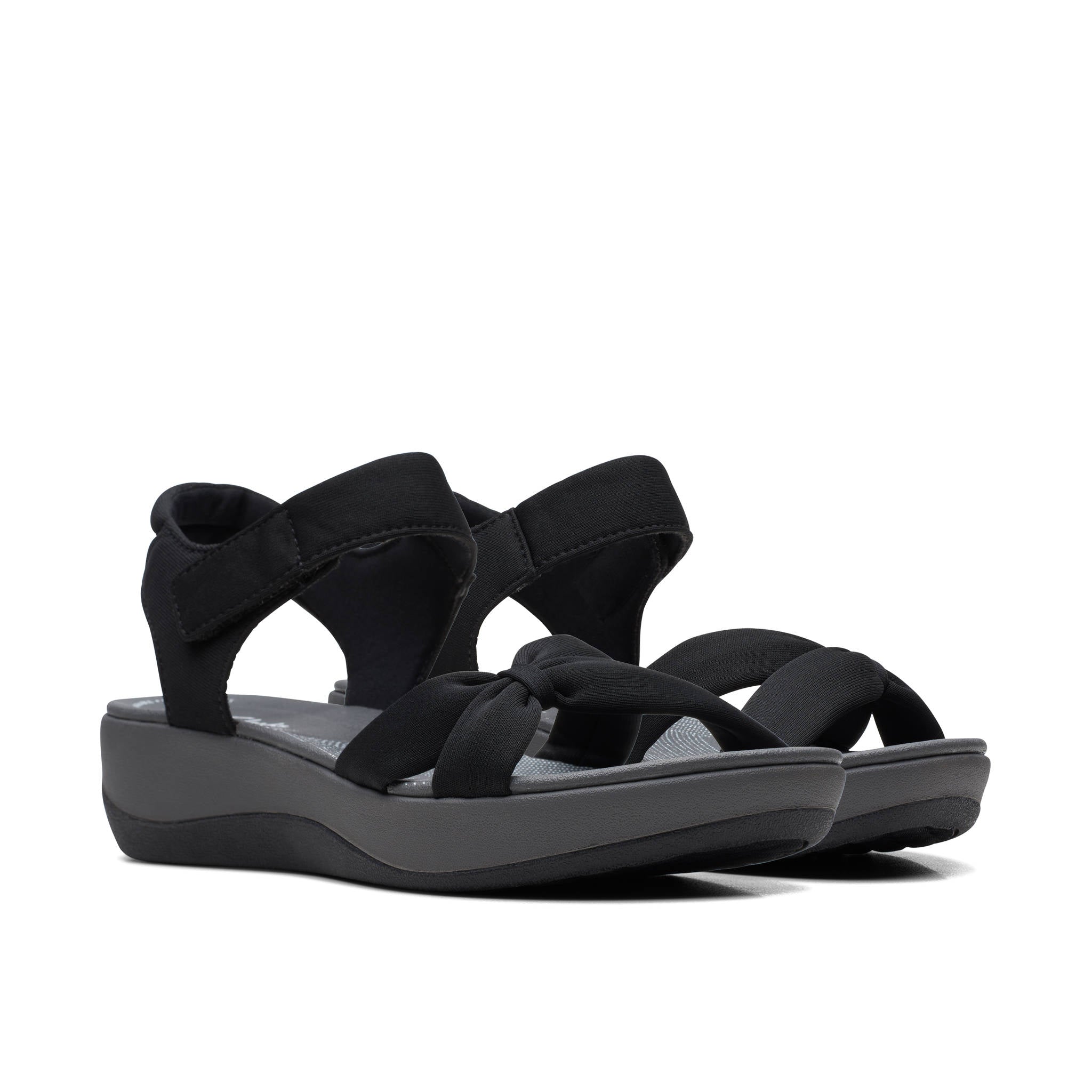 Clarks Women Arla Shore Black Sandal