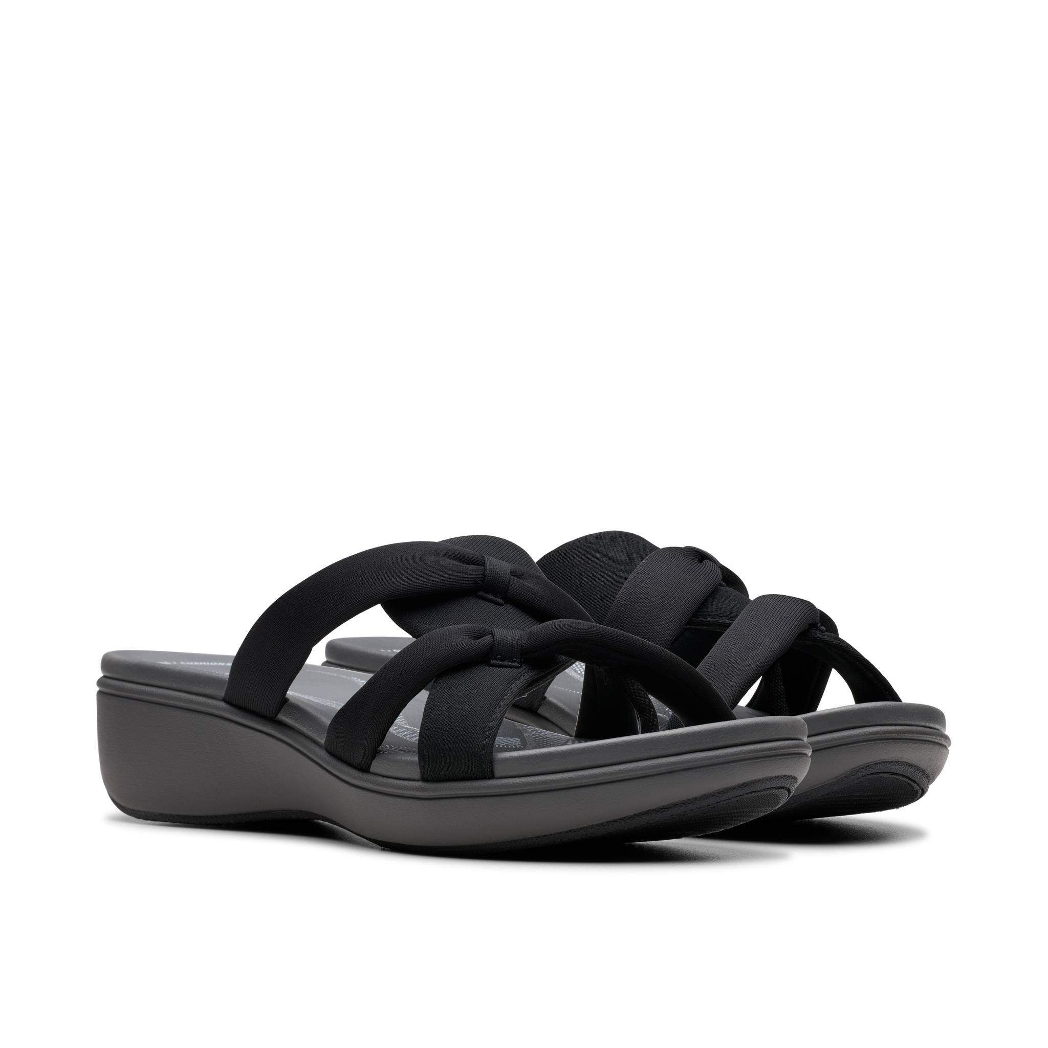 Clarks Women Brinkleyrae Cam Black Slide