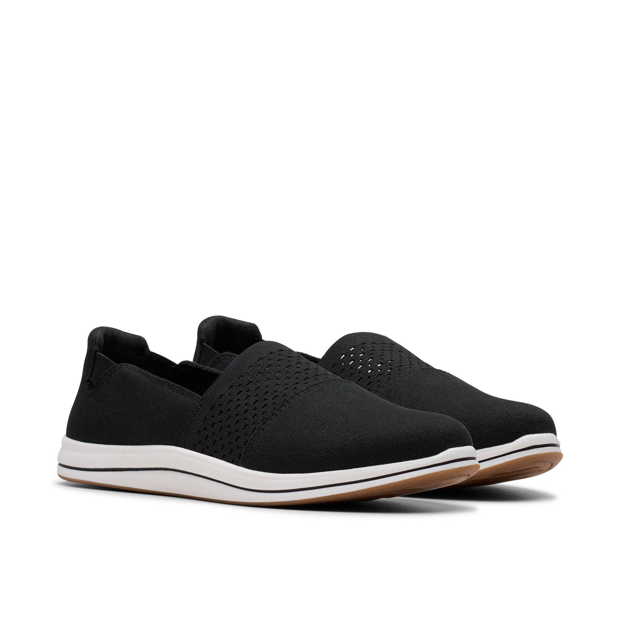 Clarks Women Brinkleyvibe Black Slip-on