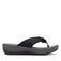 Clarks Women Arla Glison Black Flip Flop