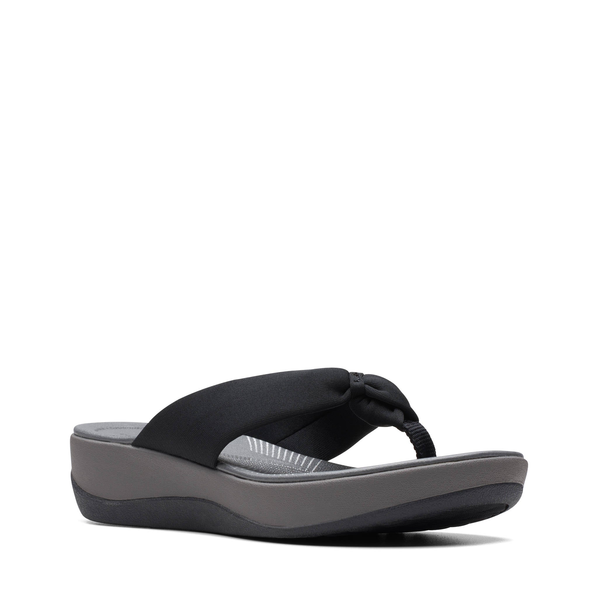 Clarks Women Arla Glison Black Flip Flop
