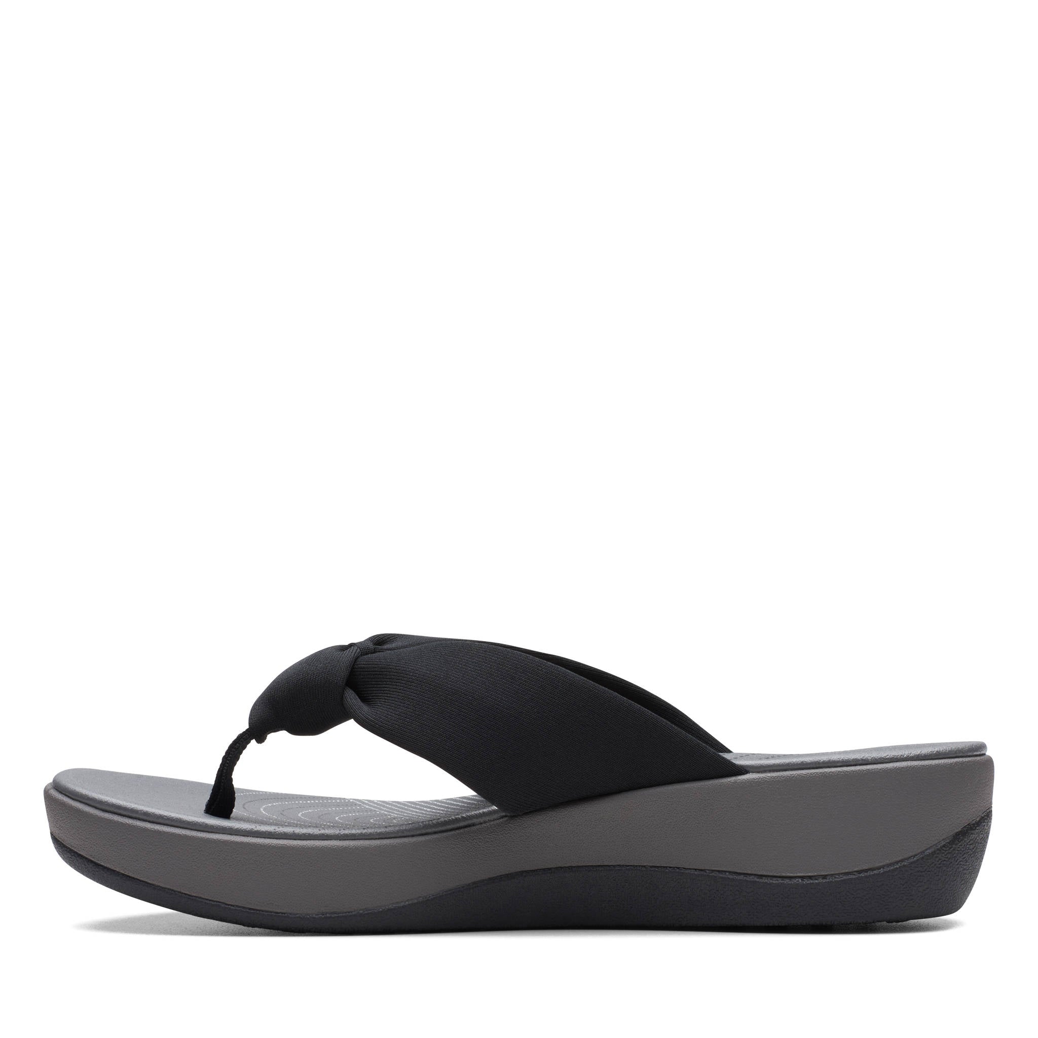 Clarks Women Arla Glison Black Flip Flop